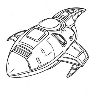 Halaman Mewarnai Pesawat Luar Angkasa Futuristik 116799 52247