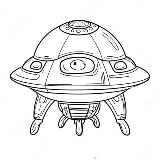 Halaman Mewarnai Pesawat Luar Angkasa Alien 116800 52249