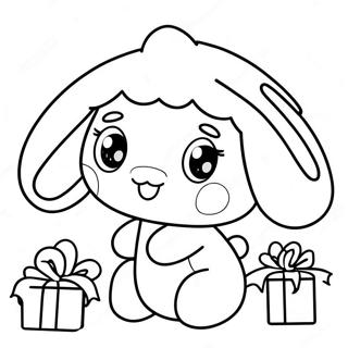 Halaman Mewarnai Cinnamoroll Natal 116823-52263
