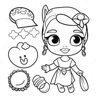 Halaman Mewarnai Aksesori Bratz Yang Chic 116903-52336