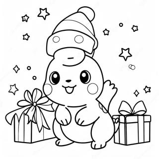 Halaman Mewarnai Pokemon Natal 117055-52442