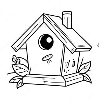 Halaman Mewarnai Rumah Burung 117081-52462