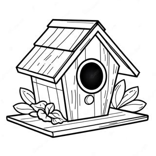 Halaman Mewarnai Rumah Burung 117081-52463