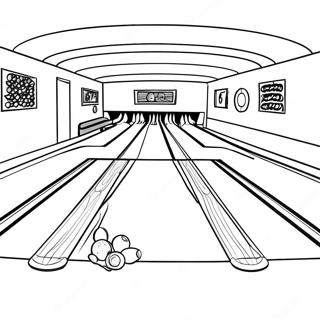 Bowling Halaman Mewarnai