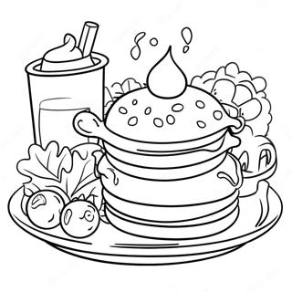 Halaman Mewarnai Pesta Sarapan Ihop 117287-52624