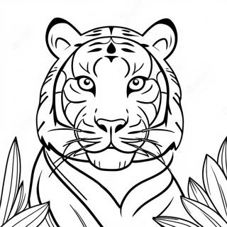 Halaman Mewarnai Harimau Anggun 117391 52701