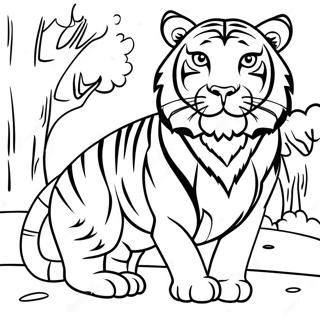 Halaman Mewarnai Harimau Anggun 117391 52704