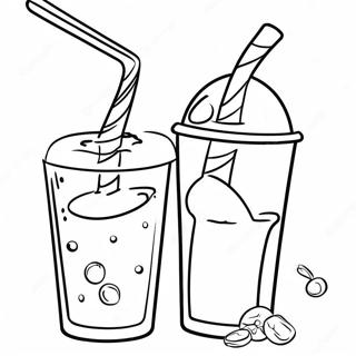 Halaman Mewarnai Minuman Soda Berkilau 117416 52720