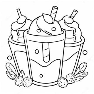 Halaman Mewarnai Milkshake Menawan 117418 52727
