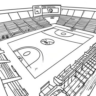 Halaman Mewarnai Lapangan Basket Phoenix Suns 117496 52791