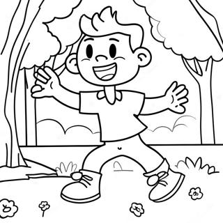 Halaman Mewarnai Wally Darling Bermain Di Taman 118014-53187