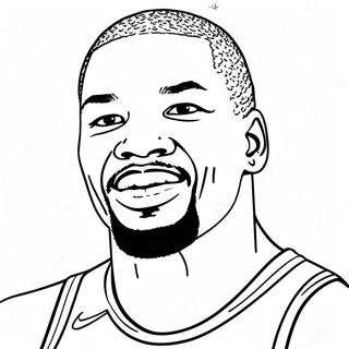 Halaman Mewarnai Kevin Durant 118036-53191