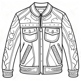 Jaket Halaman Mewarnai