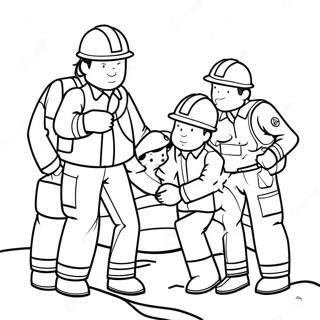 Halaman Mewarnai Tim Penyelamat Gempa Bumi 118552-53718