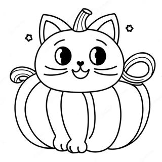 Halaman Mewarnai Kucing Labu Yang Ceria 118653 53789