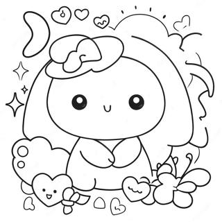 Halaman Mewarnai Doodle Kawaii Yang Imut 118882-53962