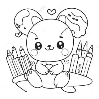 Halaman Mewarnai Doodle Kawaii Yang Imut 118882-53964