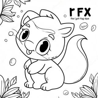 Halaman Mewarnai Alfabet Hewan Yang Lucu 118988-54049