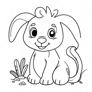 Halaman Mewarnai Alfabet Hewan Yang Ramah 118990 54057