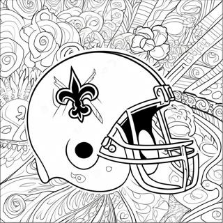 New Orleans Saints Halaman Mewarnai