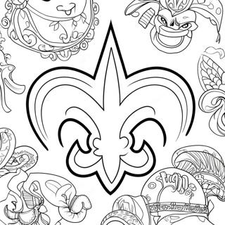 Halaman Mewarnai New Orleans Saints 119011-54063