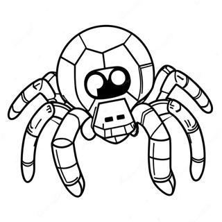 Halaman Mewarnai Spider Minecraft 119087-54122