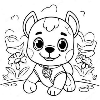 Halaman Mewarnai Anak Anjing Paw Patrol Yang Petualang Mencari Telur 119116-54158