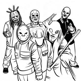 Gambar Mewarnai Anggota Band Slipknot 119243-54245