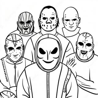 Gambar Mewarnai Anggota Band Slipknot 119243-54247
