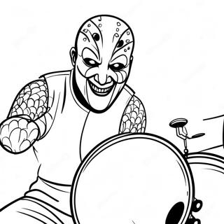 Gambar Mewarnai Drummer Slipknot 119246-54257