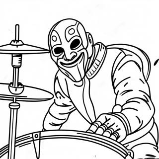 Gambar Mewarnai Drummer Slipknot 119246-54258