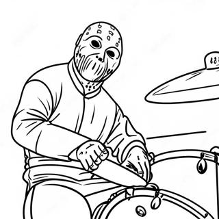 Gambar Mewarnai Drummer Slipknot 119246-54259