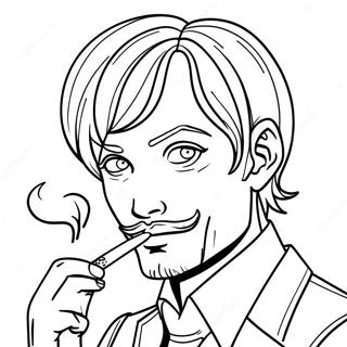 Gambar Mewarnai Sanji Dengan Rokok Ikoniknya 119811-54697