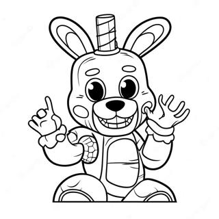 Springtrap Fnaf Halaman Mewarnai