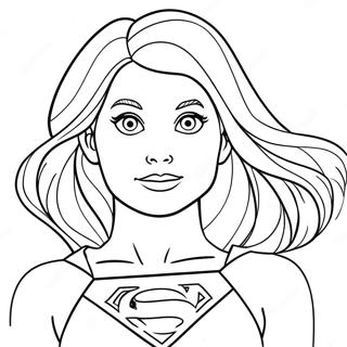 Gambar Mewarnai Supergirl 119860-54728