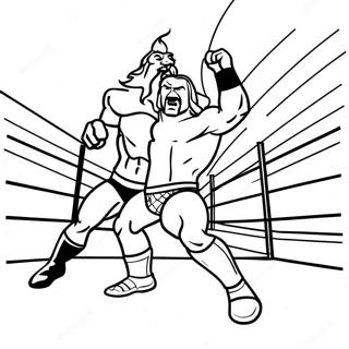 Halaman Mewarnai Pertarungan Gulat Wwe Yang Epik 119965 54812