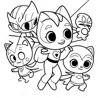 Gambar Mewarnai Petualangan Malam Pj Masks 11998 1707