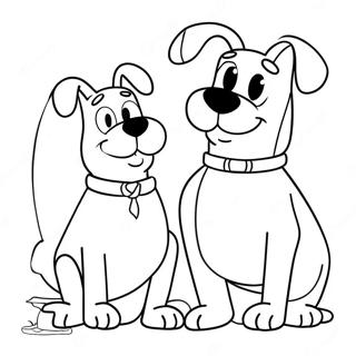 Halaman Mewarnai Duo Kucinganjing Yang Ceria 120017 54851