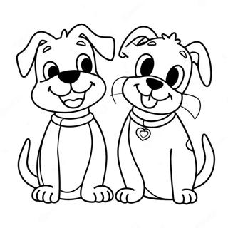 Halaman Mewarnai Teman Kucinganjing Yang Bahagia 120018-54855