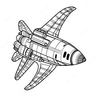 Halaman Mewarnai Pesawat Luar Angkasa Detail Di Orbit 120223 55015