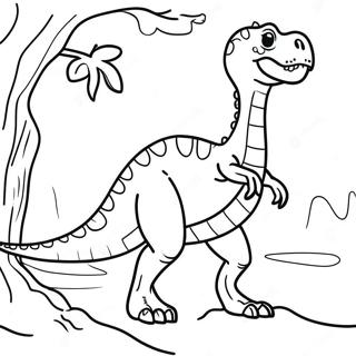 Halaman Mewarnai X Ray Dinosaurus 120401-55156