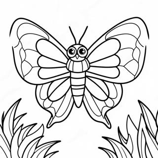 Halaman Mewarnai Mothra Dengan Sayap Berwarna Warni 120888 55537