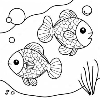 Halaman Mewarnai Ikan Pisces Yang Imut 121218-55980