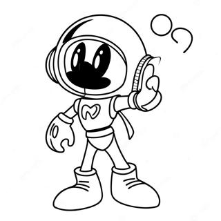 Halaman Mewarnai Marvin Si Martian 121295-56014