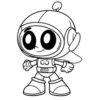 Halaman Mewarnai Marvin Si Martian 121295-56016