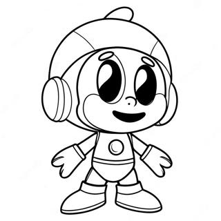Halaman Mewarnai Marvin Si Martian Yang Imut 121298-56025