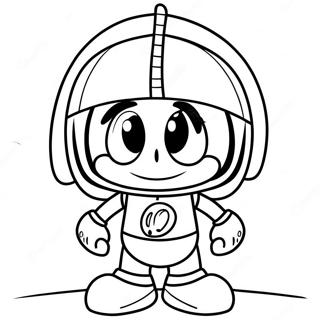 Halaman Mewarnai Marvin Si Martian Yang Imut 121298-56026