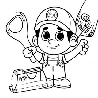 Halaman Mewarnai Handy Manny Dengan Alat 121426-56119