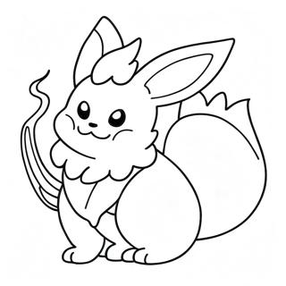 Flareon Halaman Mewarnai