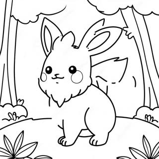 Halaman Mewarnai Flareon Di Hutan Ajaib 121759 56381